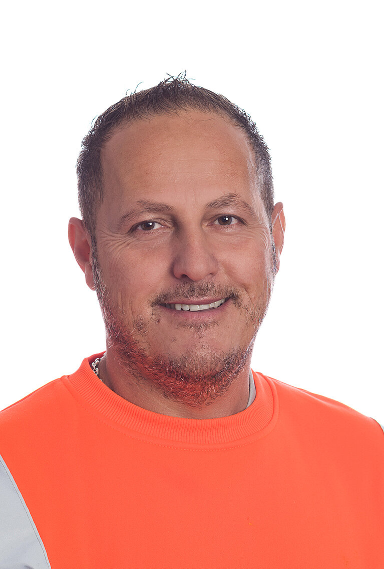 Mitarbeiter Werkdienst Nderim Gashi